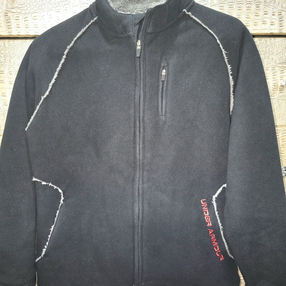 Under Armour Black and Gray Kids Hoodie Size XL
